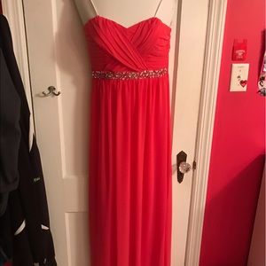 Strapless prom dress