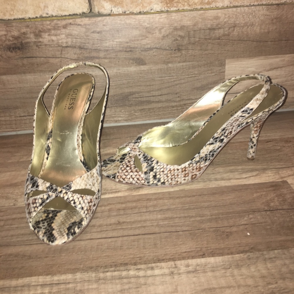 Guess Snakeskin Heels