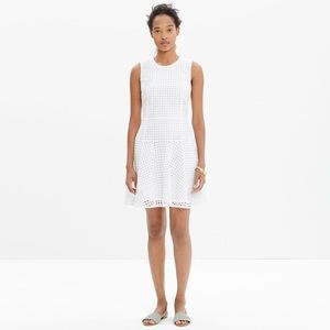 Madewell white eyelet sunshade dress (like new)