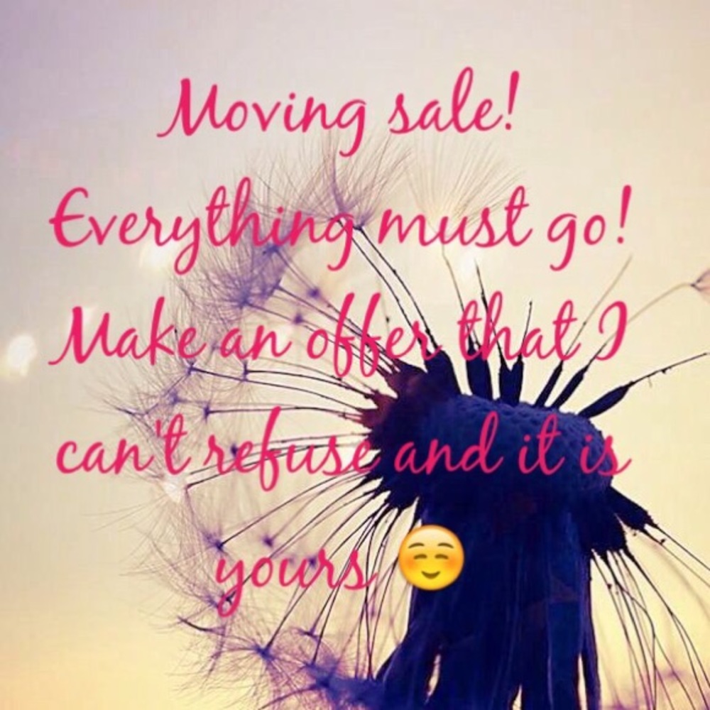 MOVING SALE!