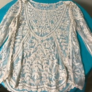 Lace long sleeve top
