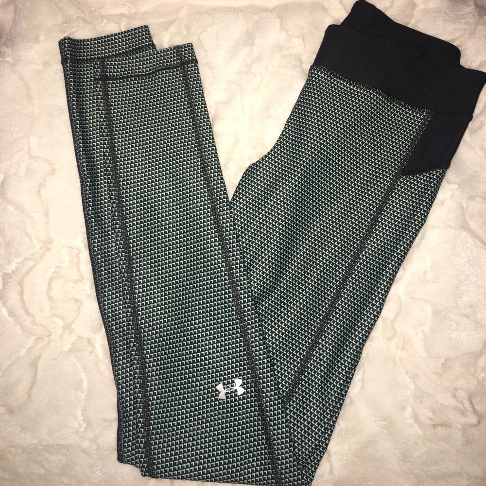 Under Armour heat gear Turquoise leggings small