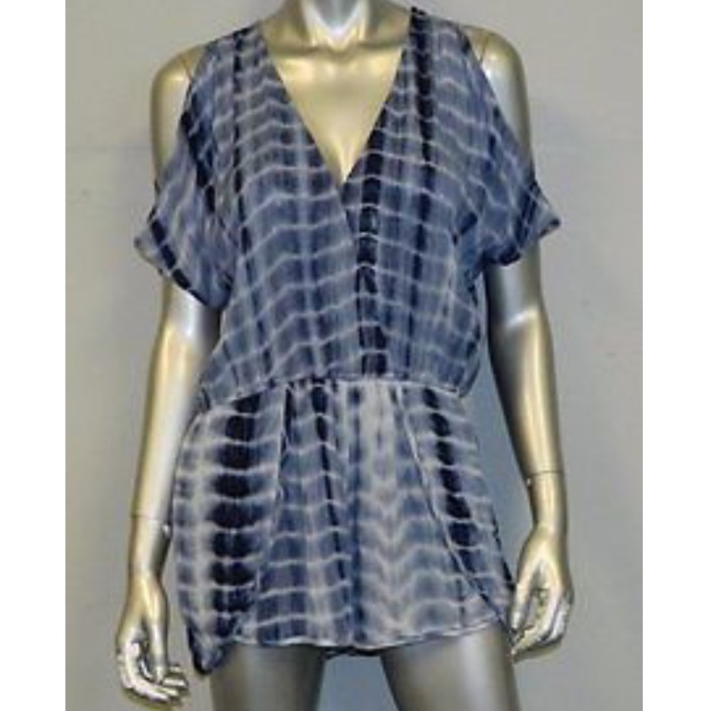Blue Tie-dye Romper