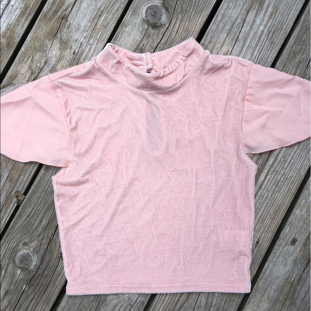 🦄Velvet pink shirt 🦄