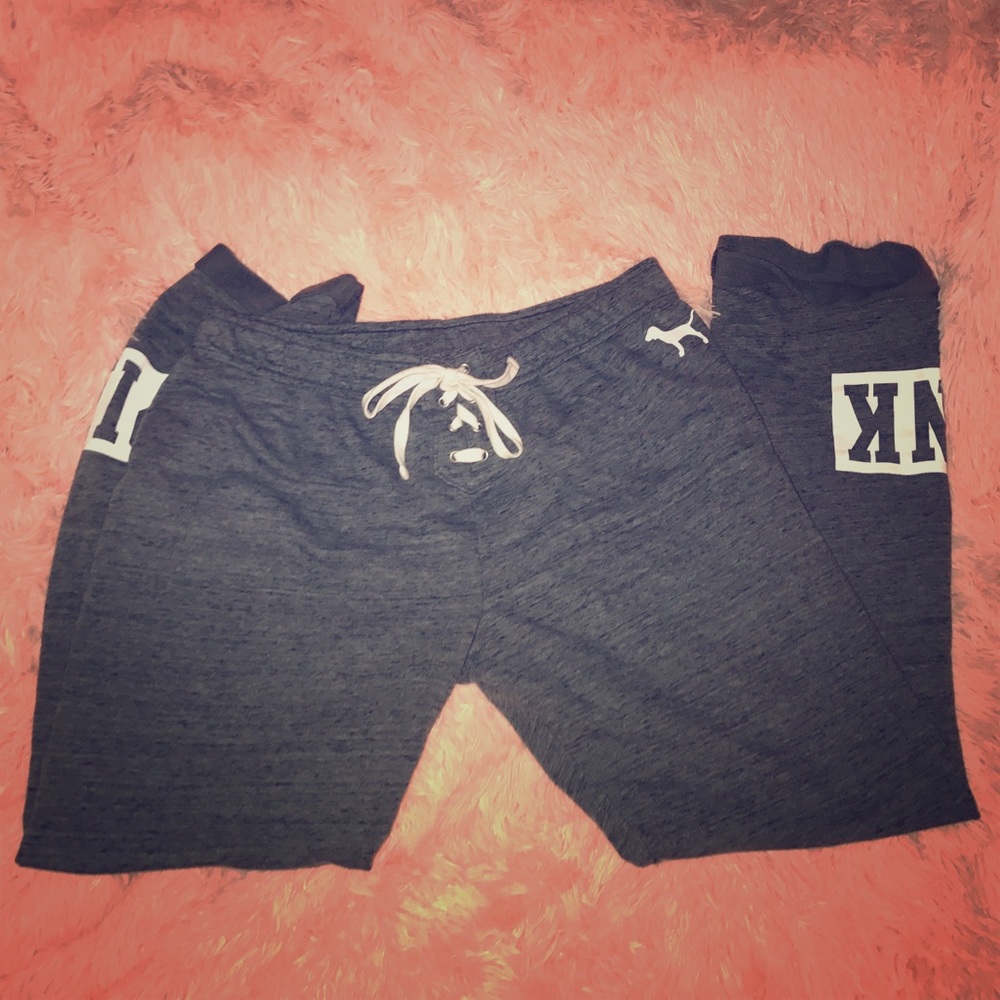 Vs pinkLIMITED grey green cuffed boyfriend pant!!!