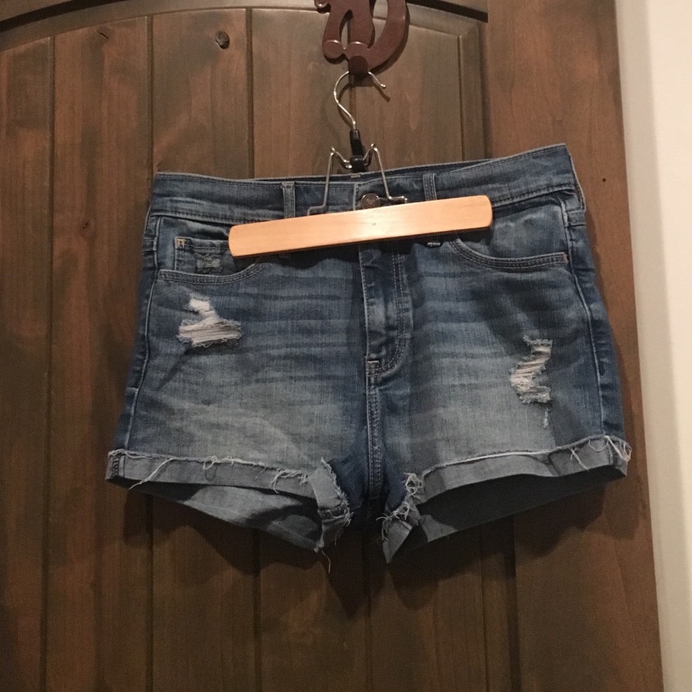 Abercrombie Slightly Distressed Denim Shorts
