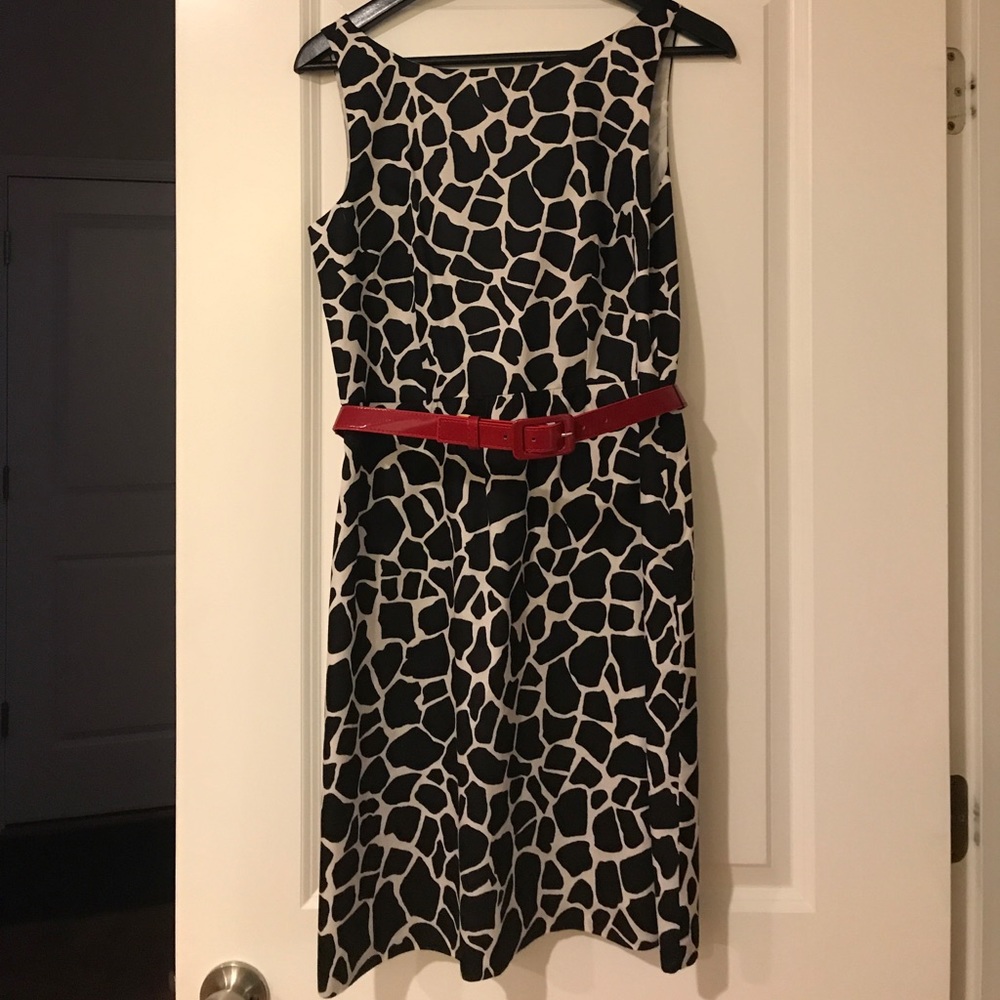 Black and white lined dress