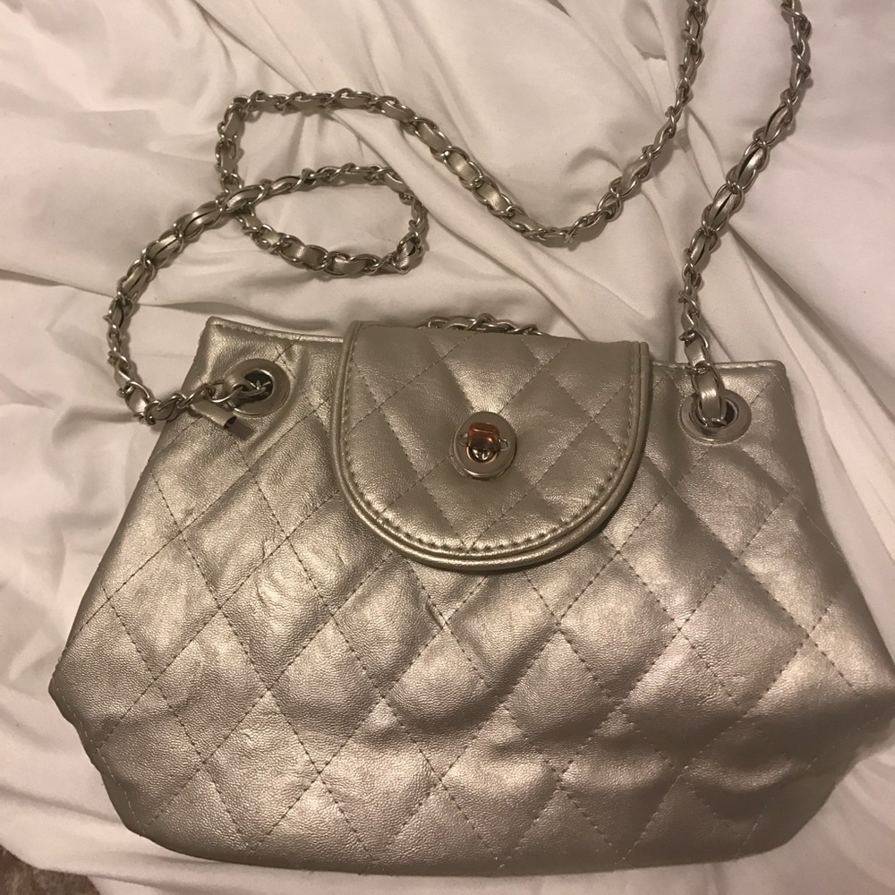 Murval Silver Hand Bag
