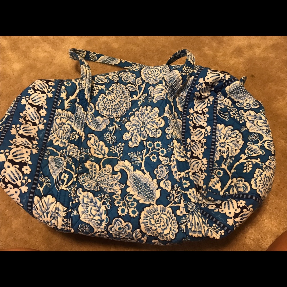Vera Bradley Large Duffle Blue Lagoon