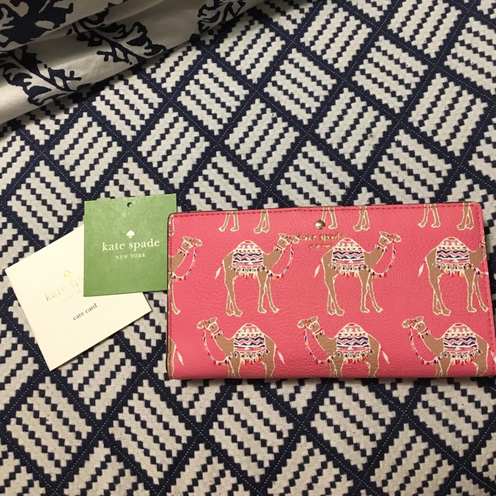 NWT KATE SPADE CAMEL WALLET