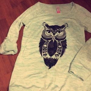 Owl shirt half or long sleeved