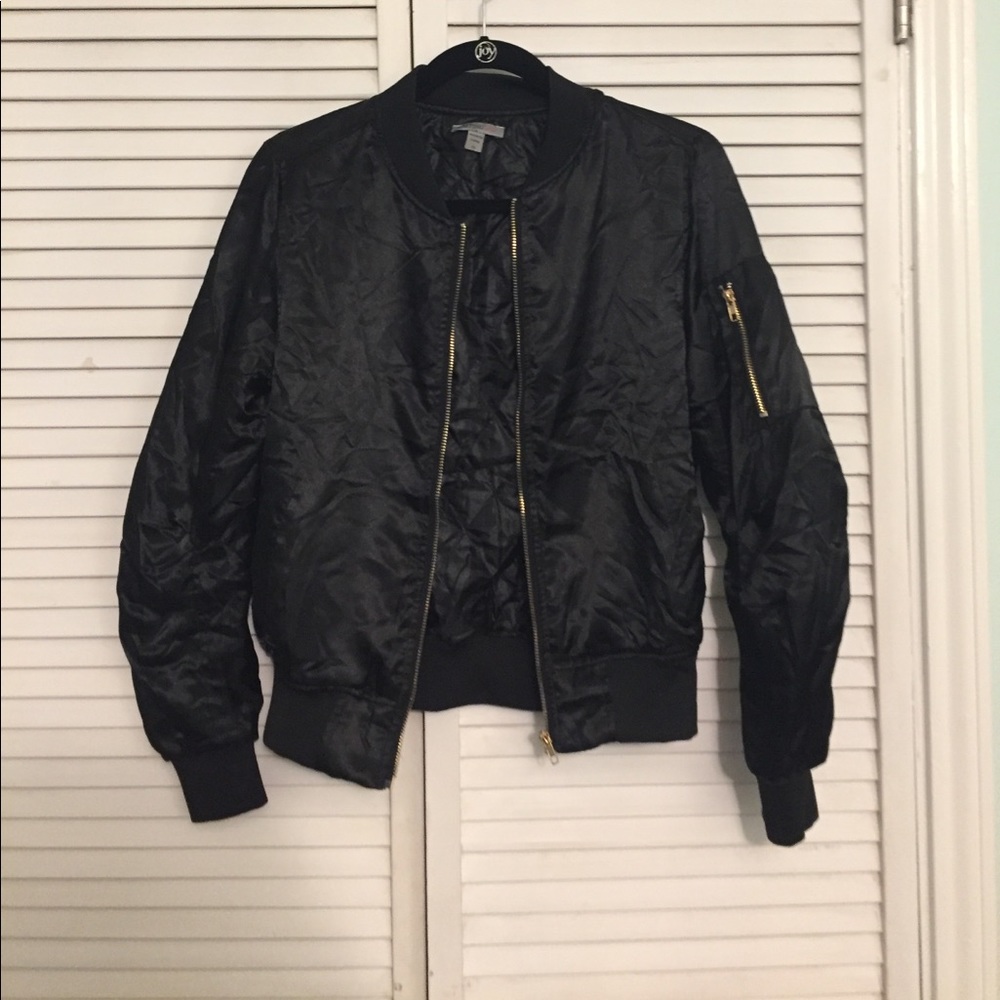 Black Bomber Jacket