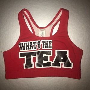 Cheer athletics panthers sports bra