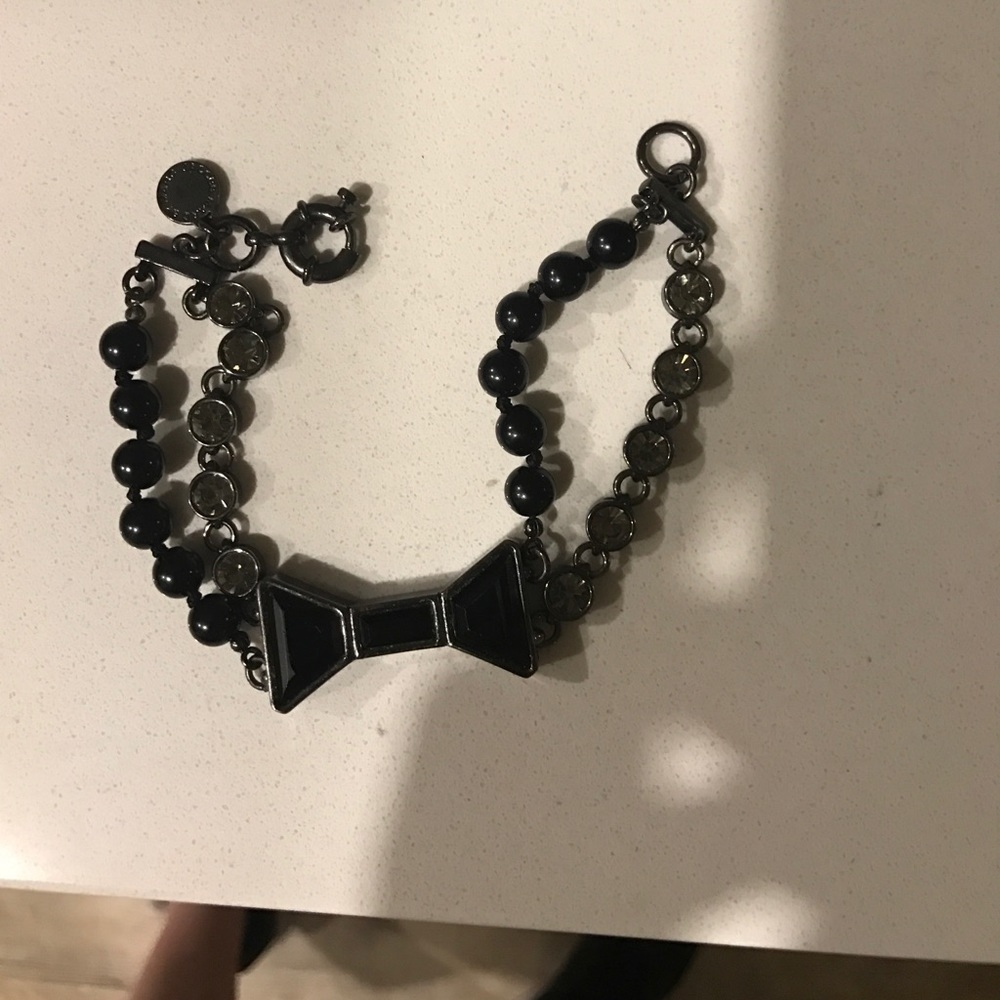 Marc Jacobs black bow bracelet