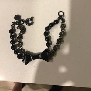 Marc Jacobs black bow bracelet