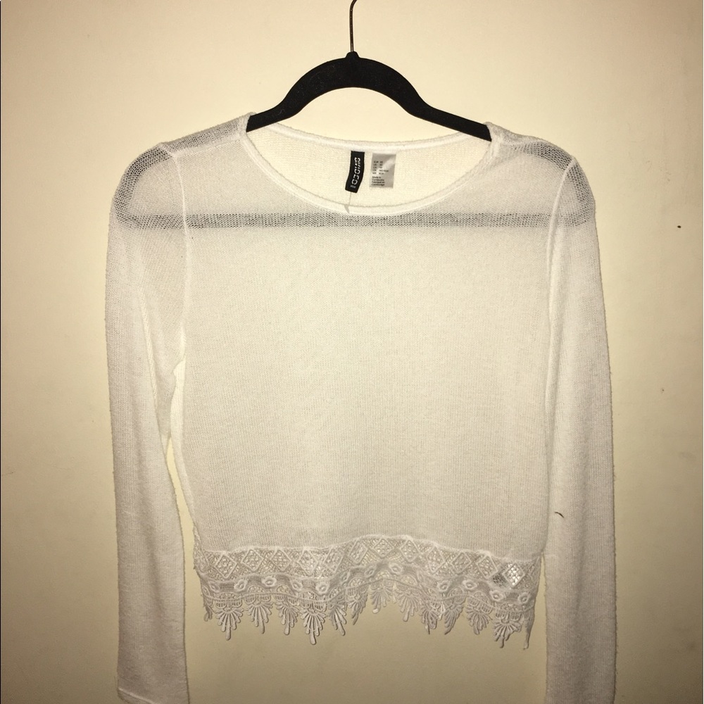 long sleeve sheer shirt