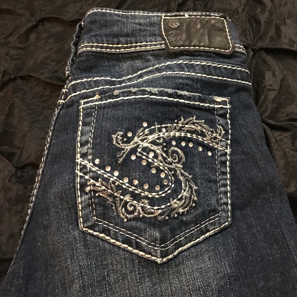 Suki Flare Silver Jeans size 28/32