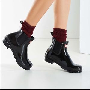 ‼️‼️SOLD‼️‼️Hunter Chelsea rain boots PURPLE