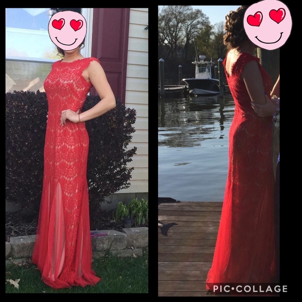 Beautiful Red Prom Gown