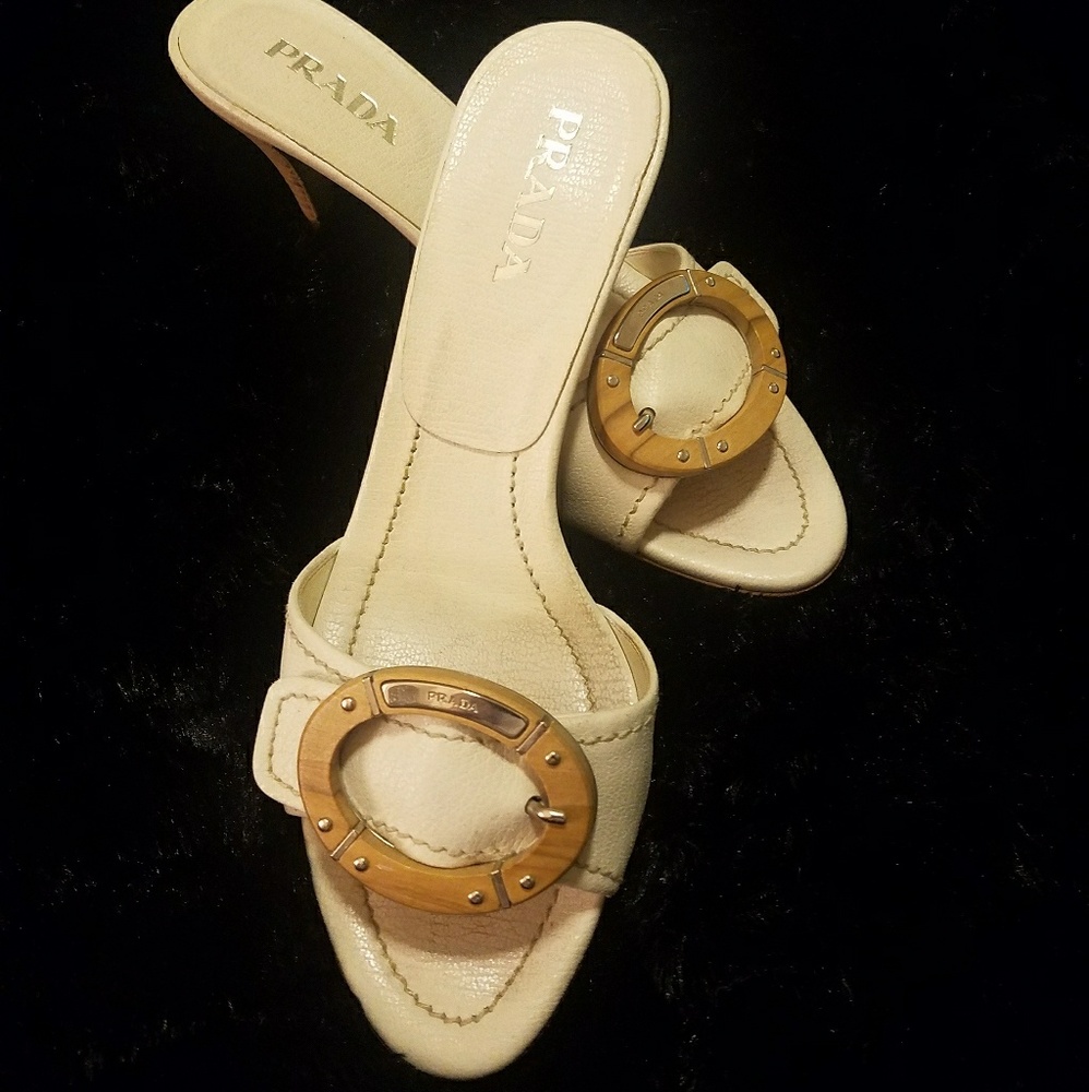 Prada mules, size 36.