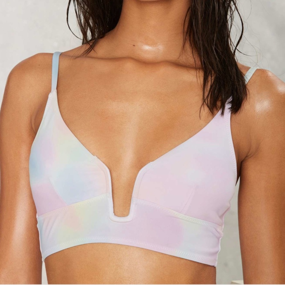 Women's Blue Rock Candy Plunging Bikini