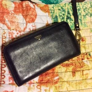 Black Fossil Wallet