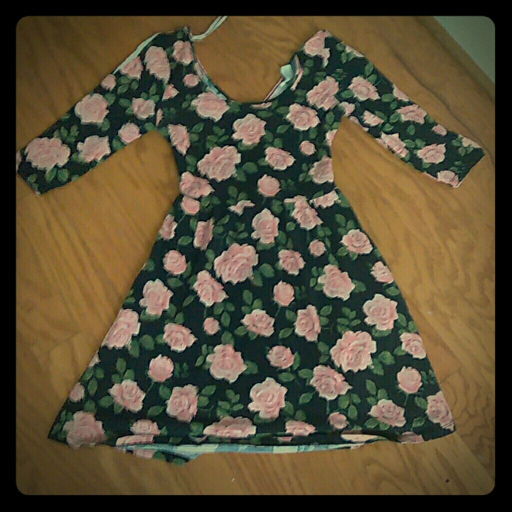 A floral designer dress