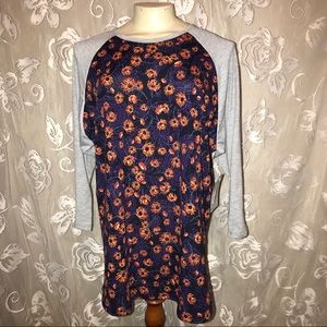 Lularoe Randy Raglan Plus Size Shirt 2x Lularoe Randy Raglan Plus Size Shirt 2x