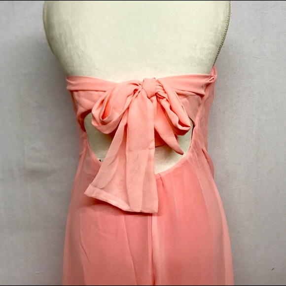 Dresses & Skirts - NWOT Gauzy pink stripeless dress