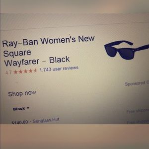 Woman's Ray Ban shades
