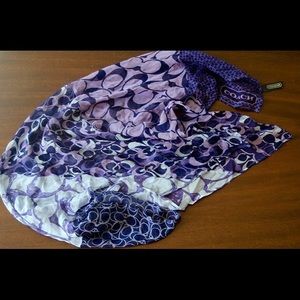 Purple Coach Scarf