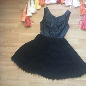 Faux Leather dress