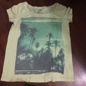 Yellow American eagle shirt