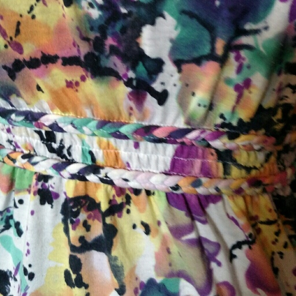 Abstract "Splatter Paint" Print Top - Picture 2 of 3