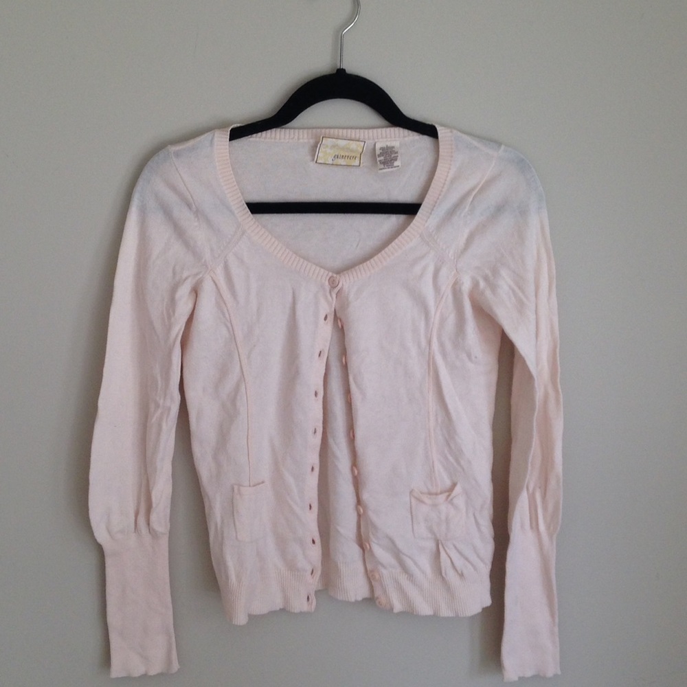 Anthropologie Pink Guinevere Cardigan