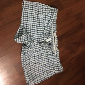 Plaid hollister shorts
