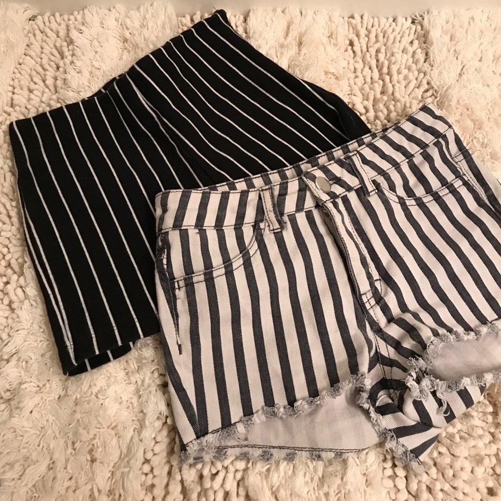 Bundle of striped shorts