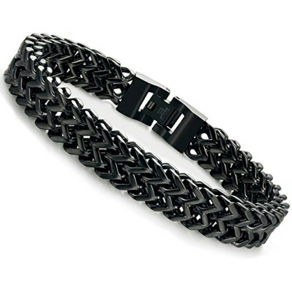 NEW Stainless Steel Black Bracelet - Picture 8 of 8