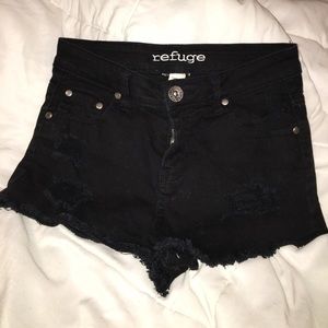 Black High Waisted Shorts