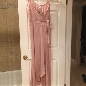 Satin Light Pink Dress