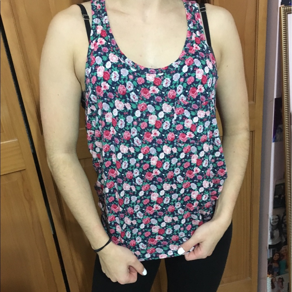 tank top with pretty flowers