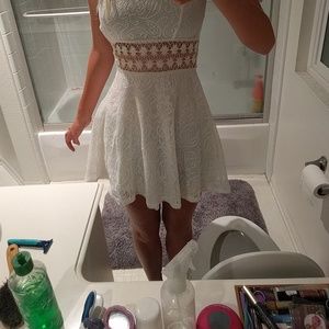 Mini white dress