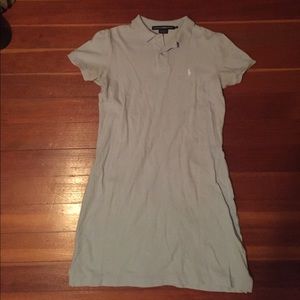 Light blue polo dress