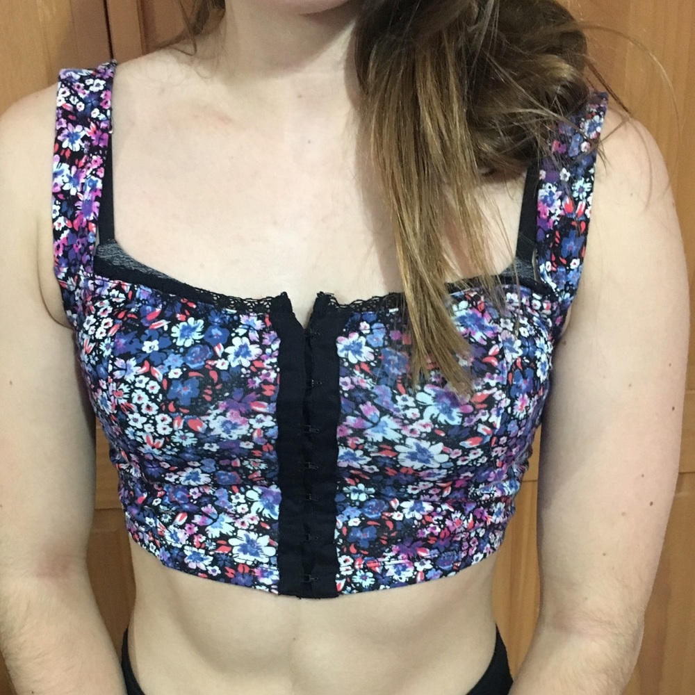 floral crop top