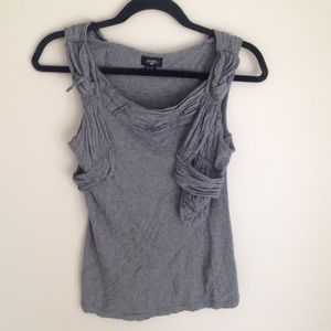 Anthropologie Deletta Grey Tank Top