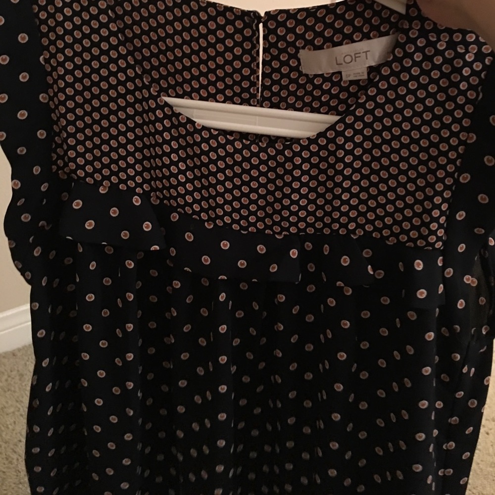 Loft Ruffle Printed Tank - Picture 4 of 4