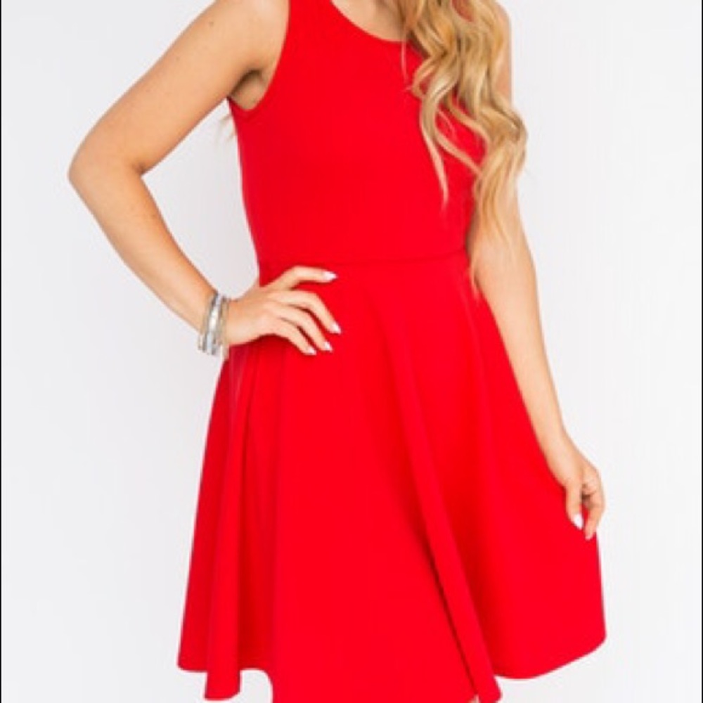 Agnes and Dora Red Fisher Dress "little red dress"