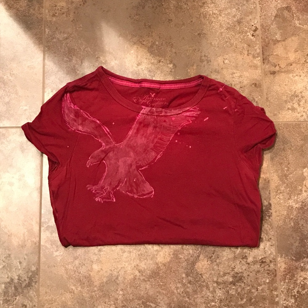 American Eagle 🦅 Red tee, L