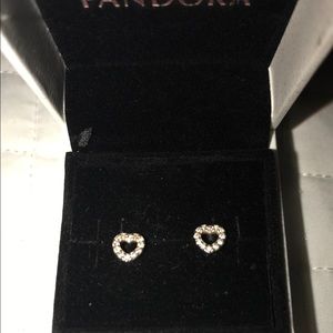Pandora Be My Valentine Stud Earrings