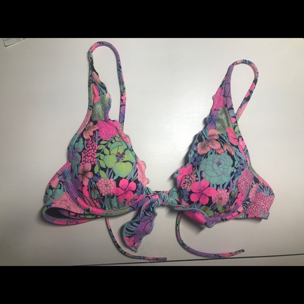 Floral Victoria secret bikini top